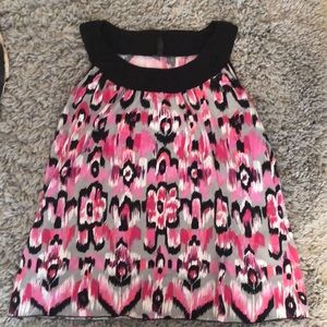 Pink, Grey & Black dressy top